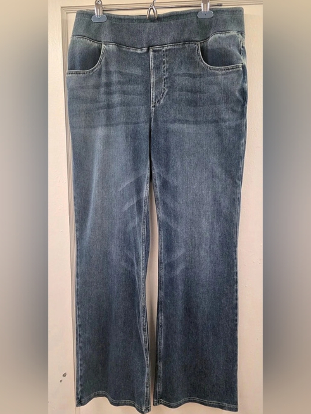 NWT Halara Flex Denim Pull On Stretch Jeans Blue XL Regular